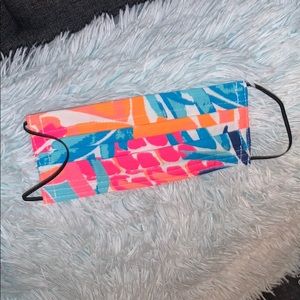 Lilly Pulitzer pineapple mask